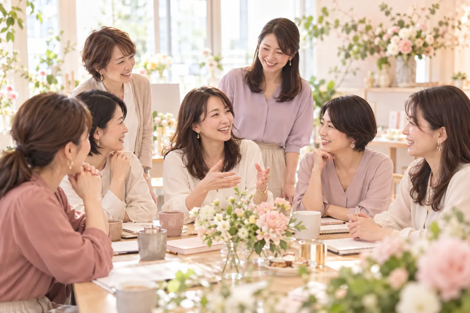 仲間と楽しく学び合うセミナーのイメージ